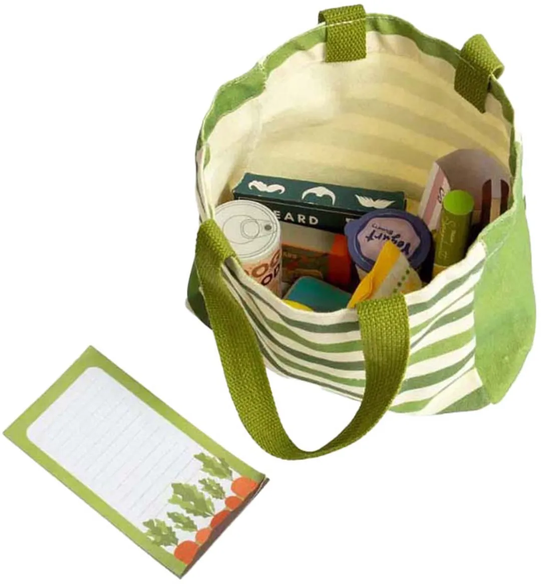 BIGJIGS Houten Boodschappen Speelset - 17 Stuks - Multicolor