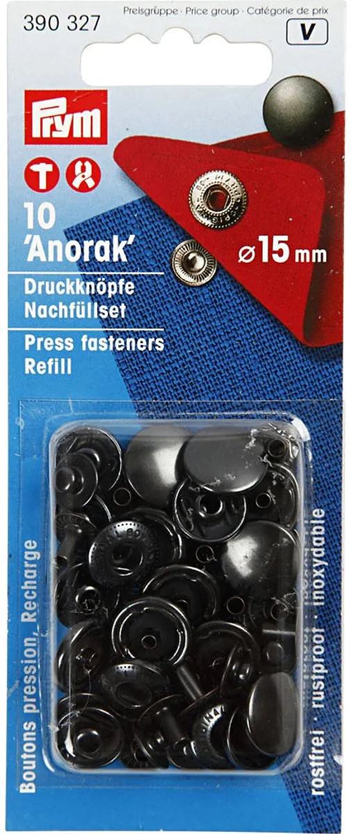 Prym Navullingen Naaivrije Drukknopen 15mm - Gebronsd