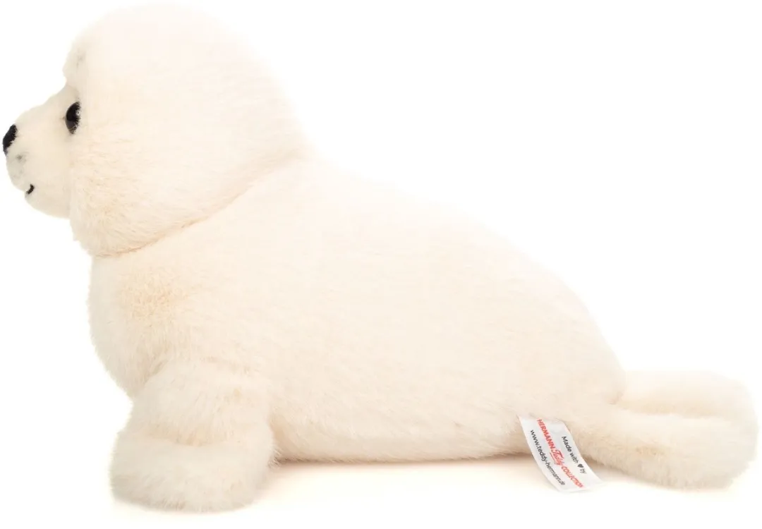 Hermann Teddy Knuffel Zeehond Zadelrob 25cm - Wit