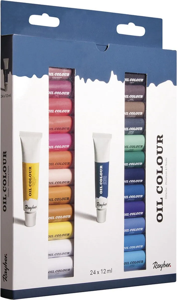Rayher Olieverf Schilderset 24 Kleuren 12ml - Multi