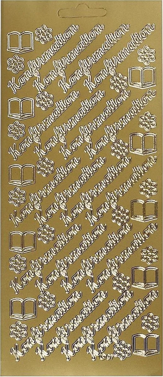 Creativ Company Margriet Stickers Goud - 1 Vel 10x23cm