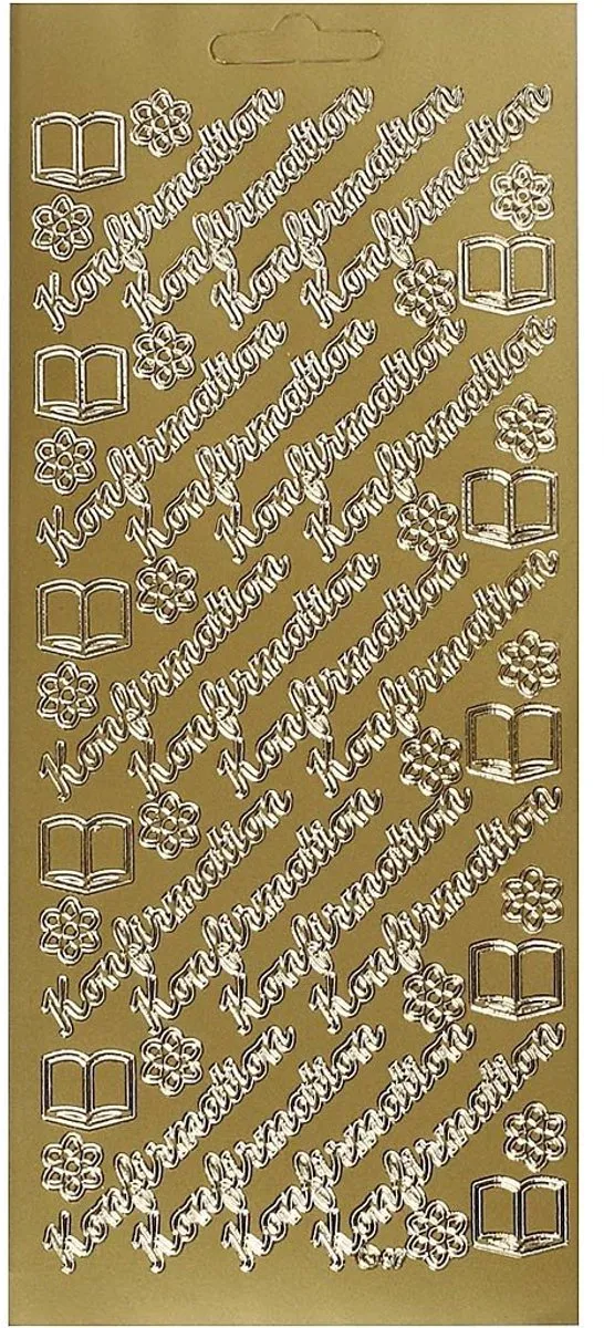 Creativ Company Margriet Stickers Goud - 1 Vel 10x23cm