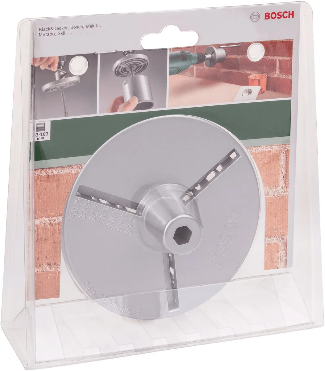 Bosch HM KORRELS 73 Steunflenzen Gatzagen 103mm - Wolfraamcarbide