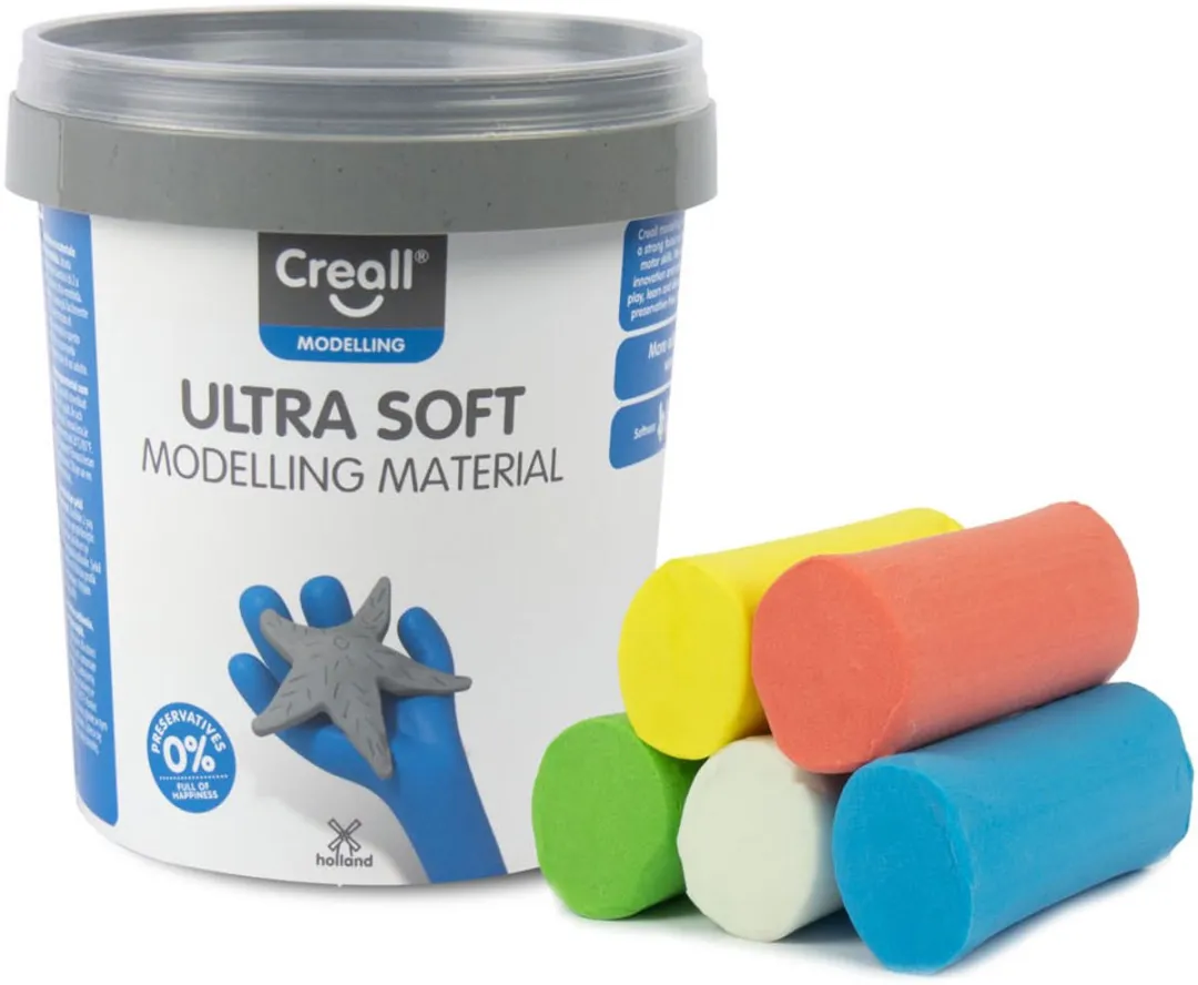 Creall Mini Silky Soft Boetseerklei 300g - Felle Kleuren