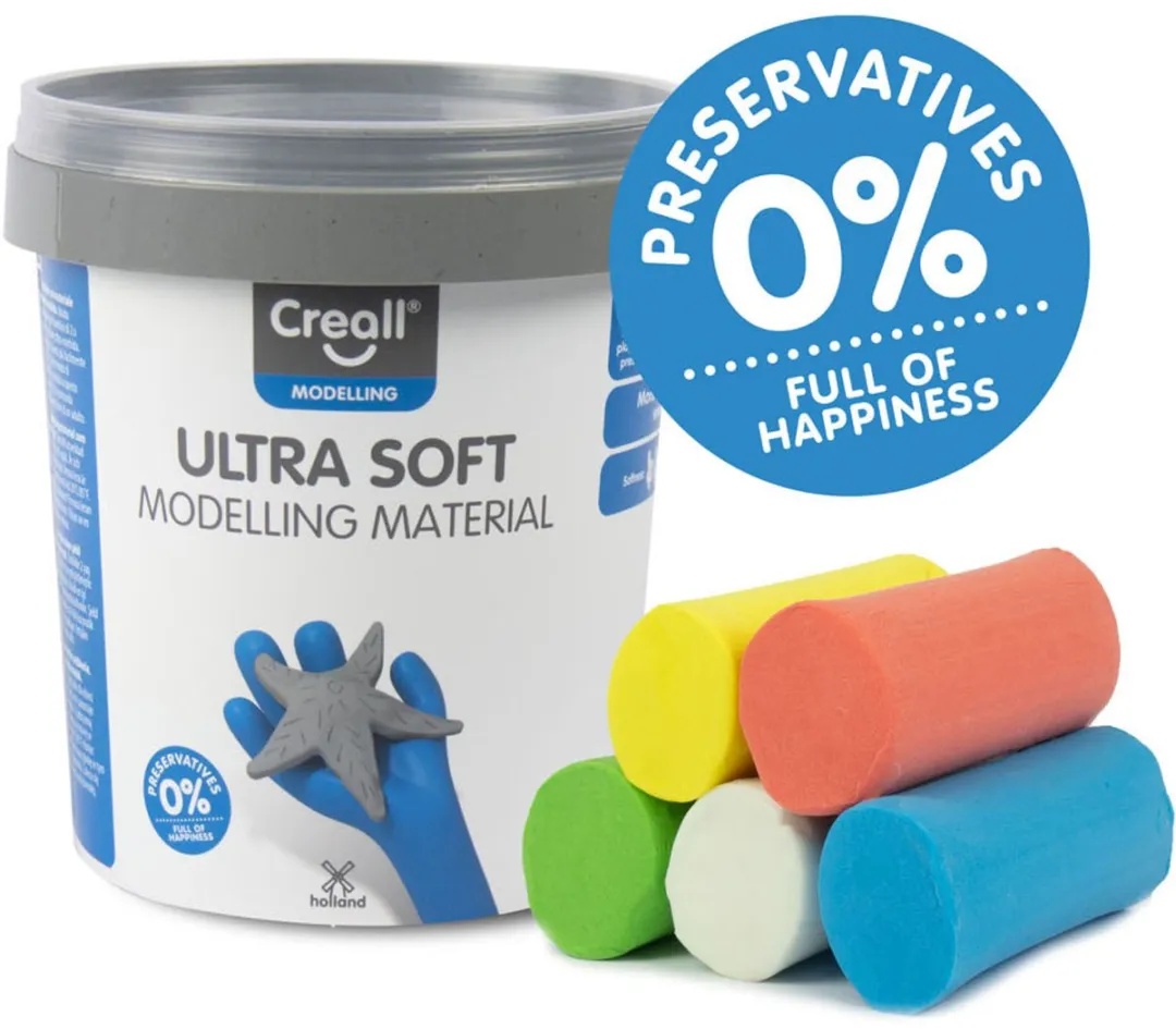Creall Mini Silky Soft Boetseerklei 300g - Felle Kleuren