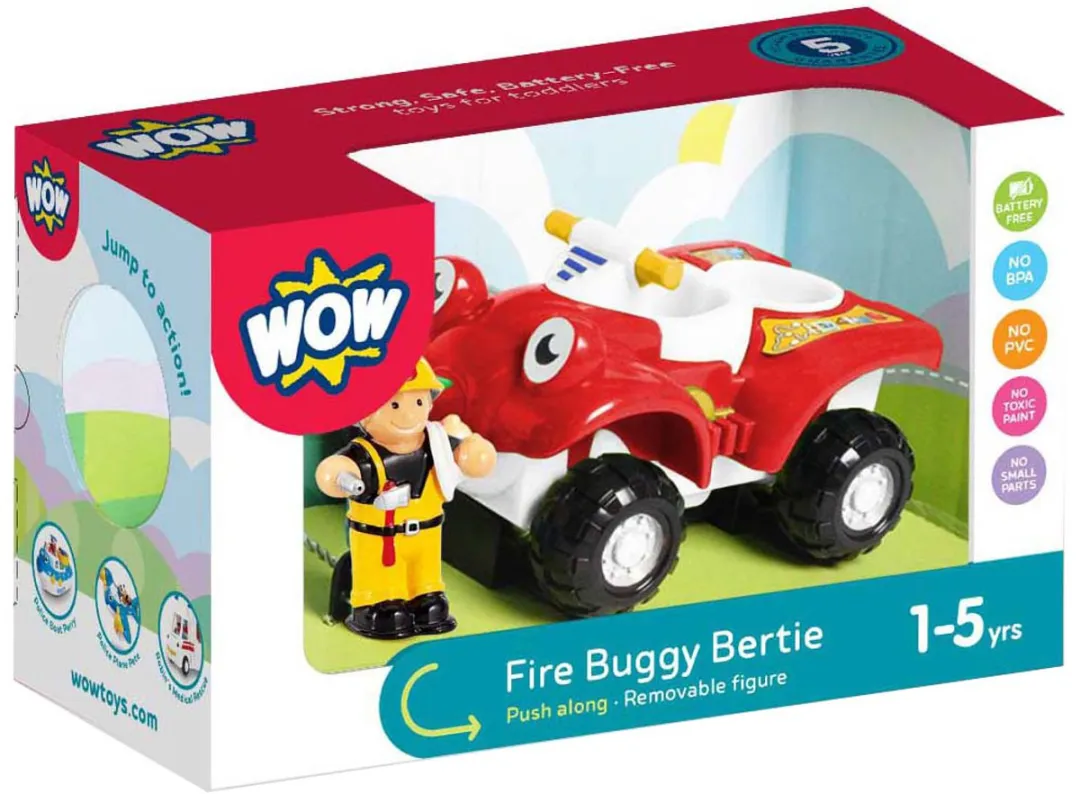 WOW Toys Fire Buggy Bertie WW 10311 Brandweerauto - Multicolor