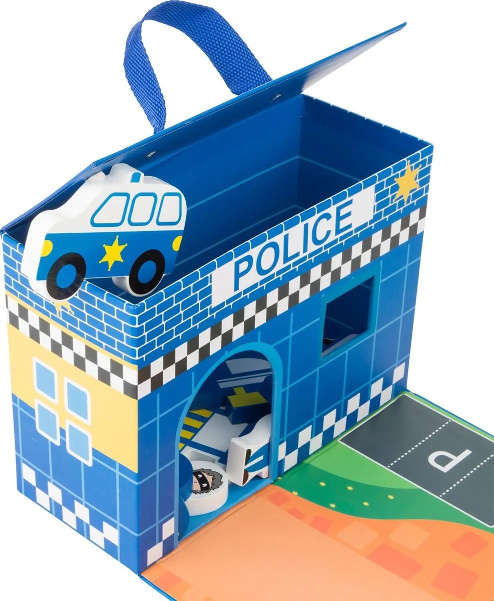 Small Foot Politie Speelset Koffer - Blauw
