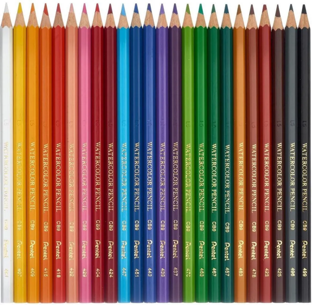 Pentel Aquarel Kleurpotloden - 24 Kleuren