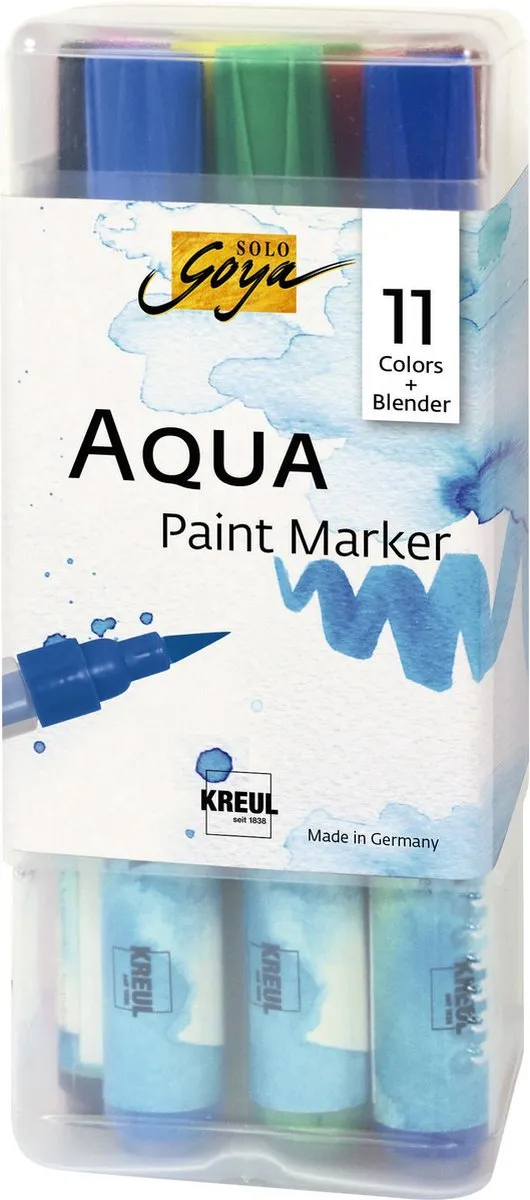 Creativ Company Solo Goya Aqua Paint Marker Set - 12 Stuks Multicolor