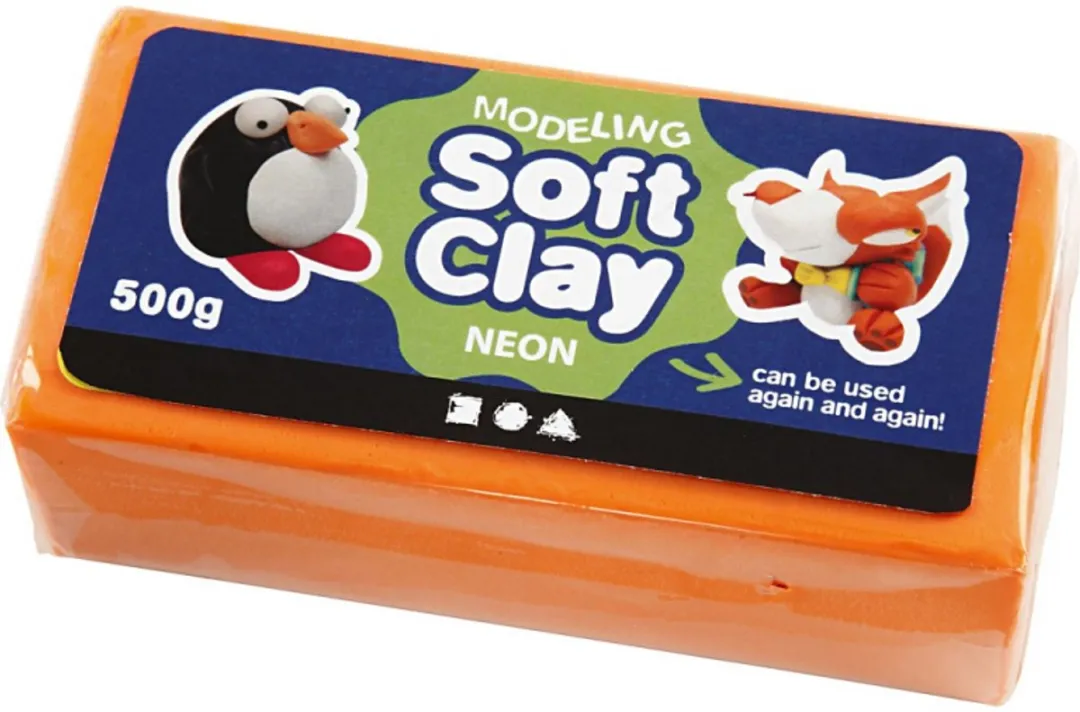 Creativ Company Soft Clay 500g Neon Oranje
