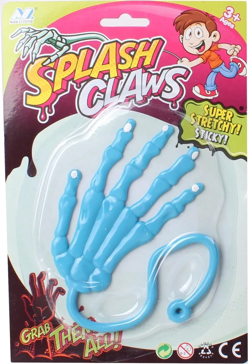 Jonotoys Plakhand Splash Claws 11cm - Blauw