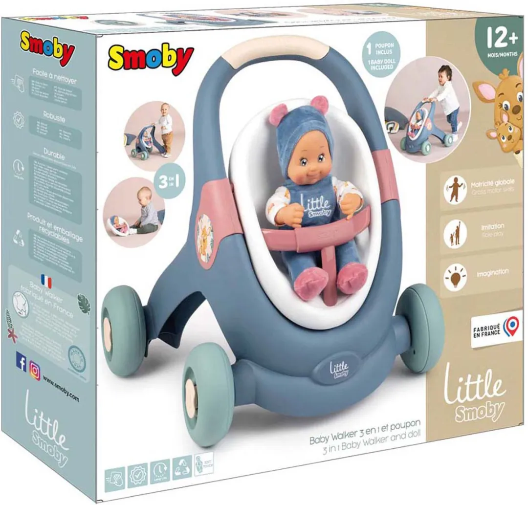 Smoby Woopie Little 3-in-1 Loopwagen