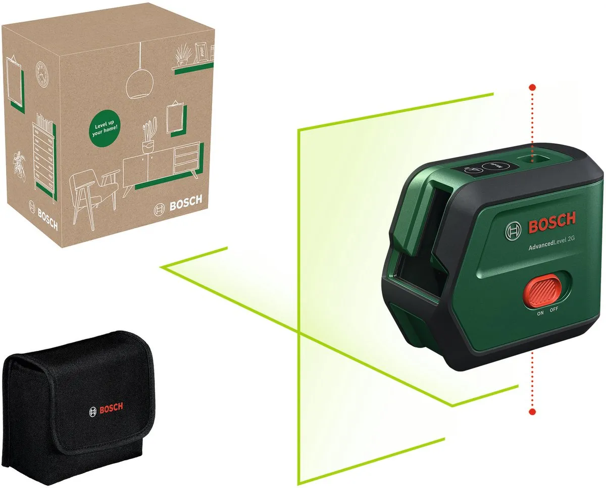 Bosch AdvancedLevel 2G Kruislijnlaser 0603663GZ0 - Groen