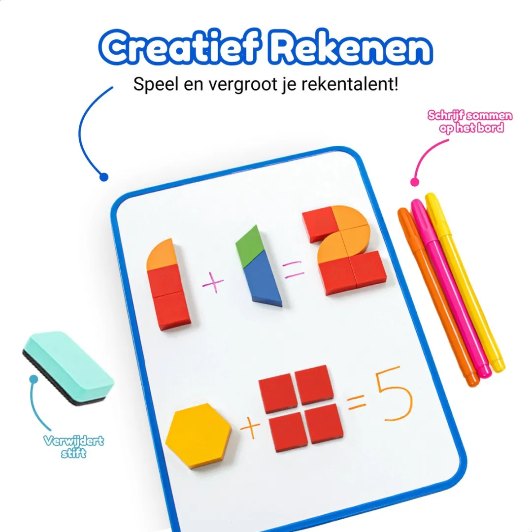 Fits4Kids Magnetische Tangram Puzzel F4K-1007 - 252 Stuks - Educatief Speelgoed