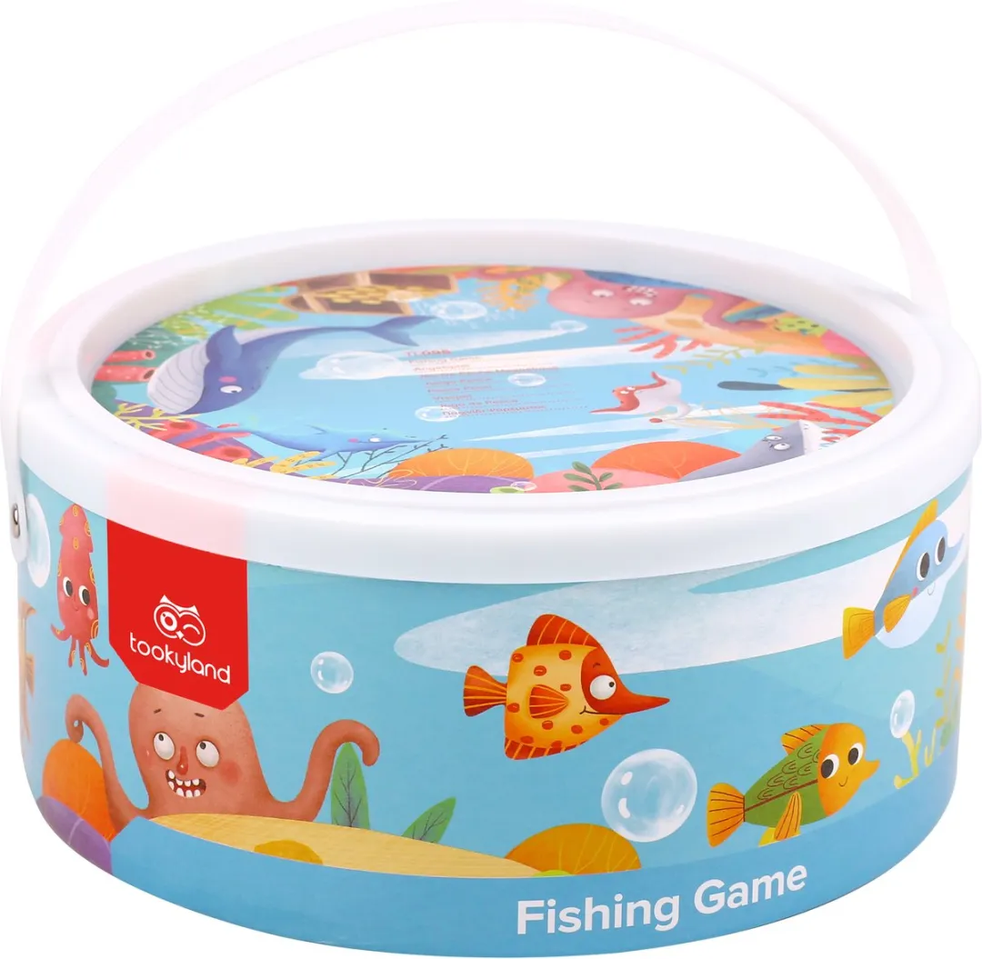 Tooky Toy Vis Spel - 18 Stuks - Multicolor