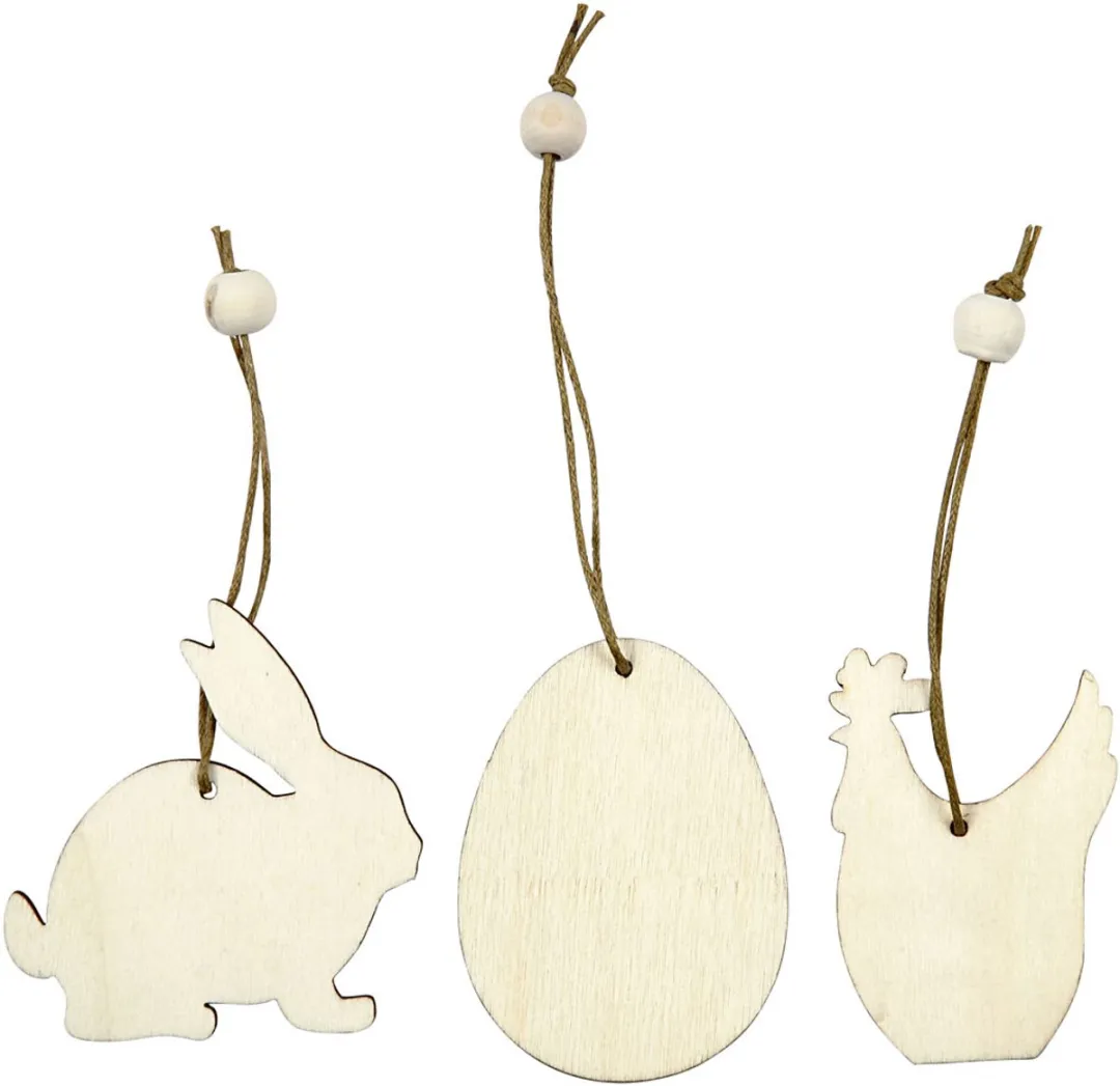 Creativ Company Houten Pasendecoratie - 200 Stuks