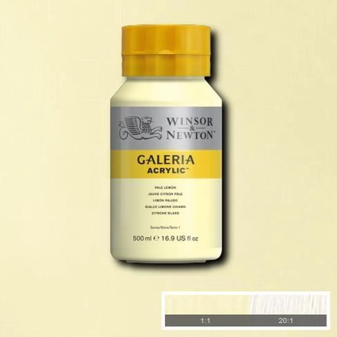 Winsor & Newton Galeria Acryl 500ml Pale Lemon