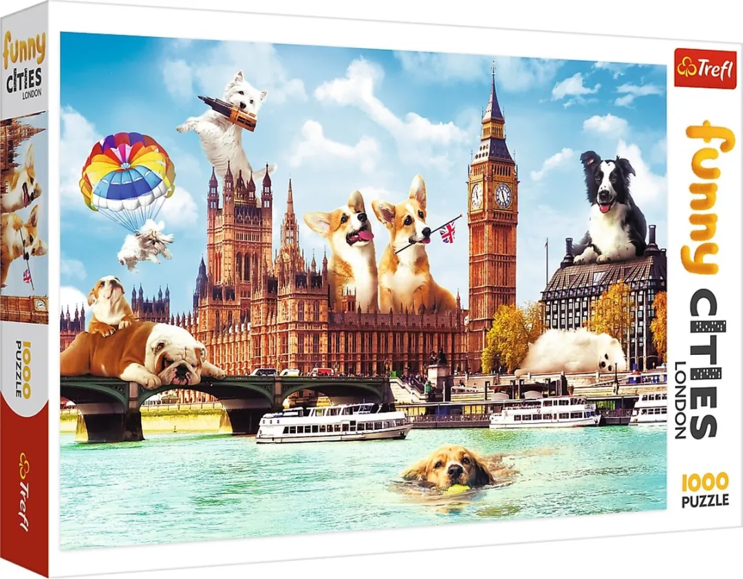 Trefl Hondjes in London Puzzel 1000 Stuks