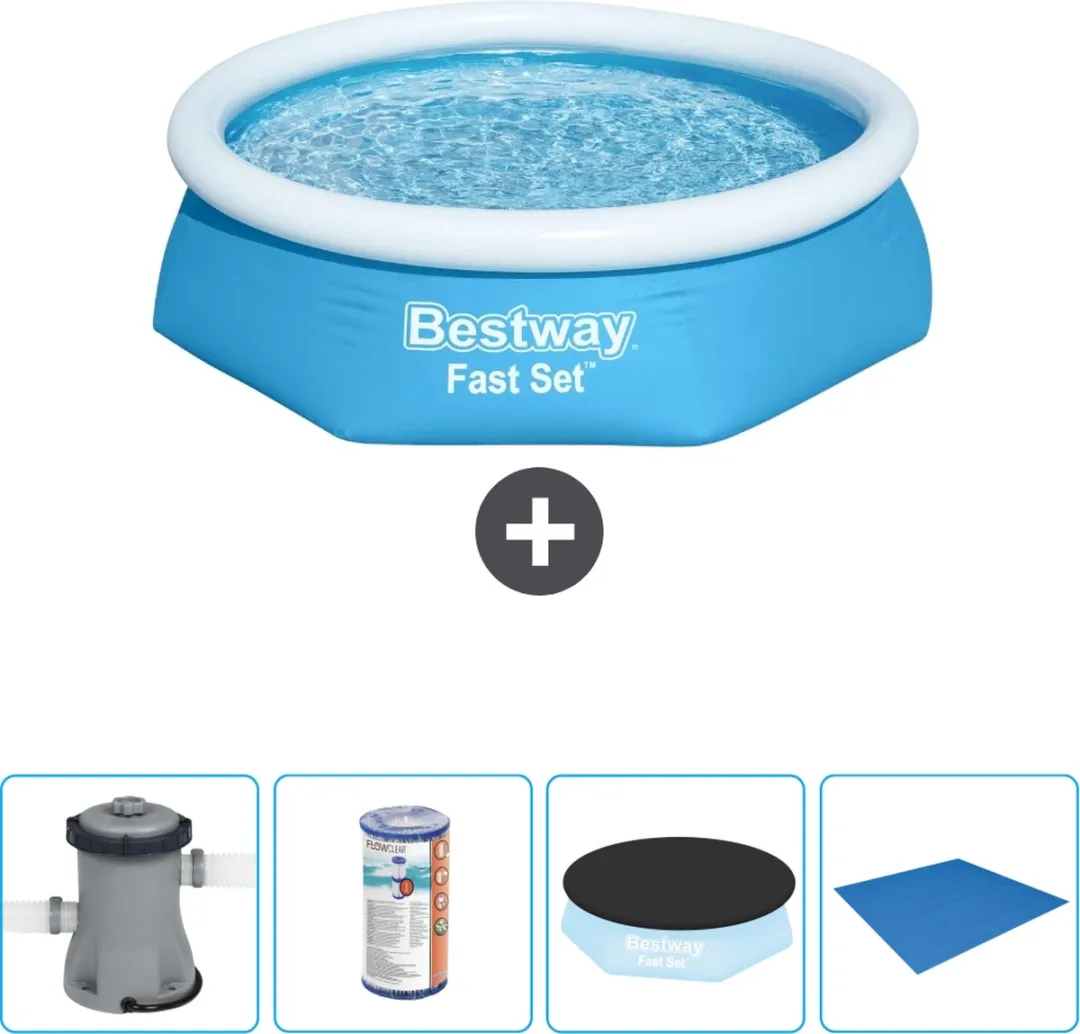 Bestway Fast Set Rond Zwembad 244x61cm