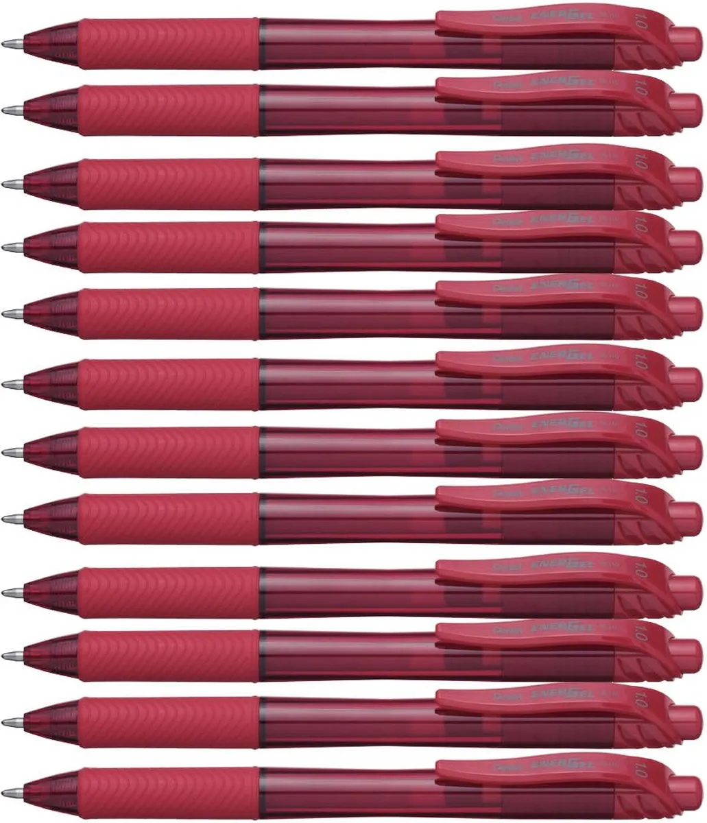 Pentel EnerGel BL110 Gel Rollerbalpen - 12 Stuks - Zwart