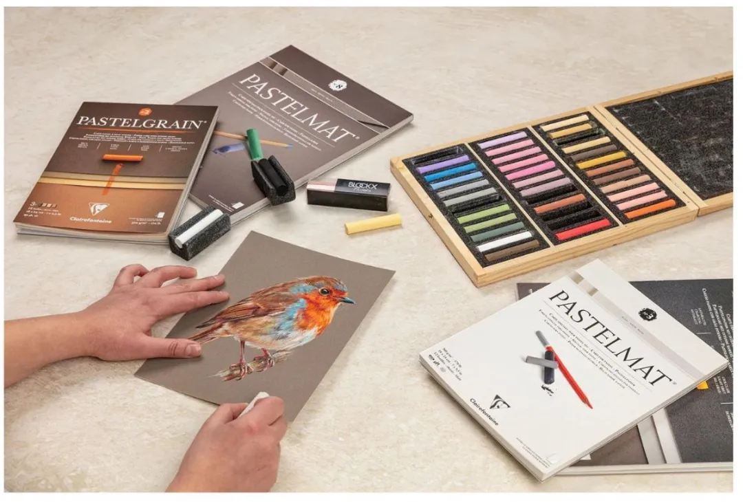 Clairefontaine Pastelmat Blok 8 - Assorti - 12 Vellen - 24x30cm