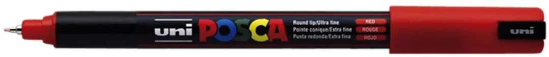 Posca PC1MR E.F. Rood Paintmarkers - 6 Stuks