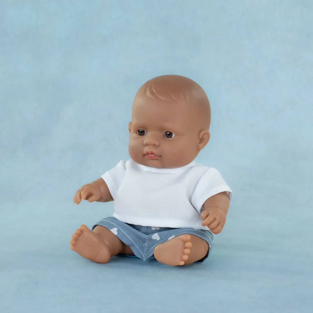 Miniland Babypop Educatief Speelgoed Latijnse Jongen 21cm - Multicolor - afbeelding 6 van 6