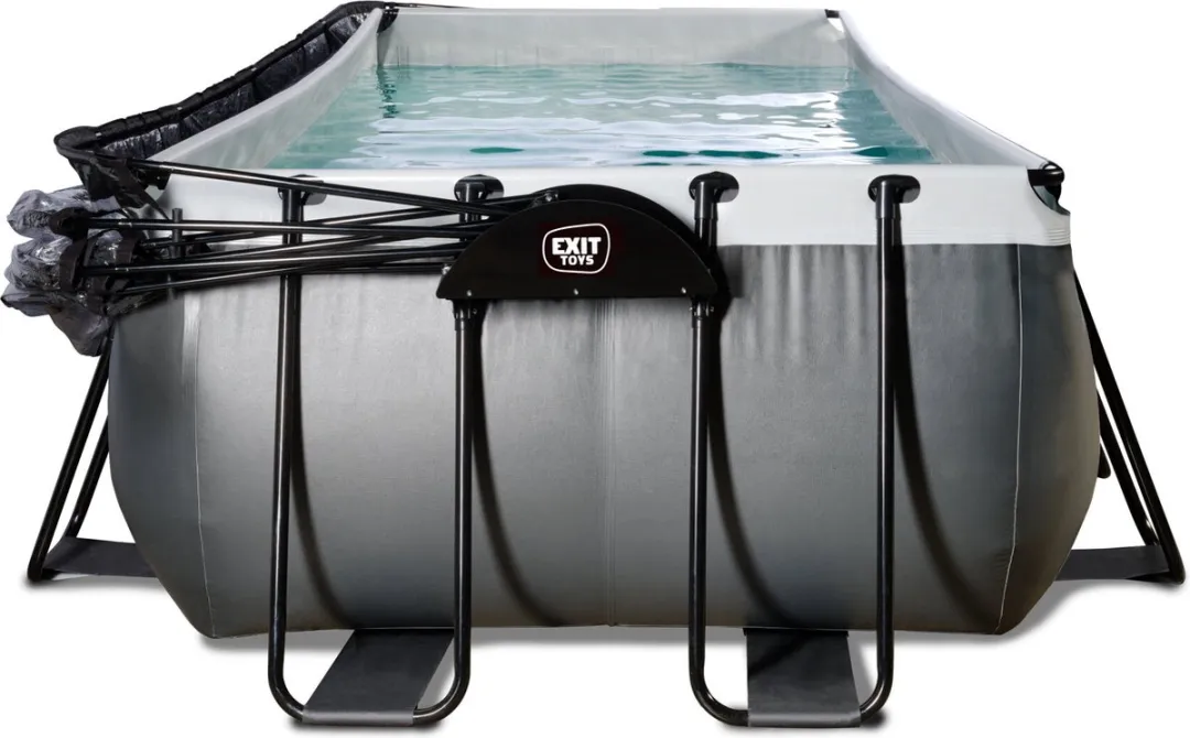 EXIT Toys Black Leather Zwembad 540x250x100cm - 12.600L - Zwart - afbeelding 6 van 6
