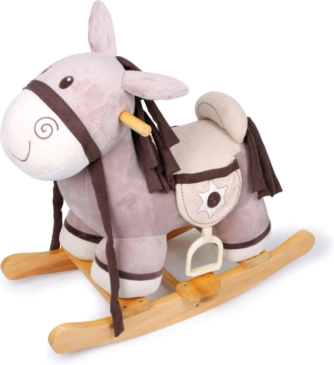 Small Foot Houten Hobbelpaard Sheriff 91467 - Wit/Bruin