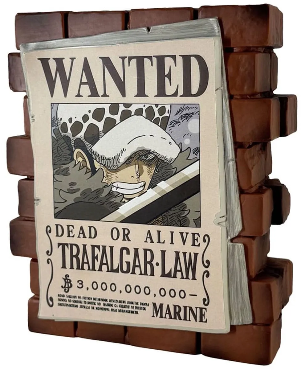 Plastoy One Piece Law Wanted Bank - Multi