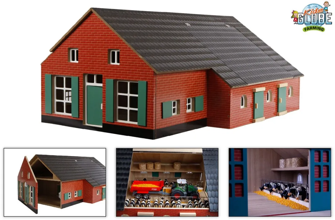 Kids Globe Boerderij Woonhuis met Stal 1:32