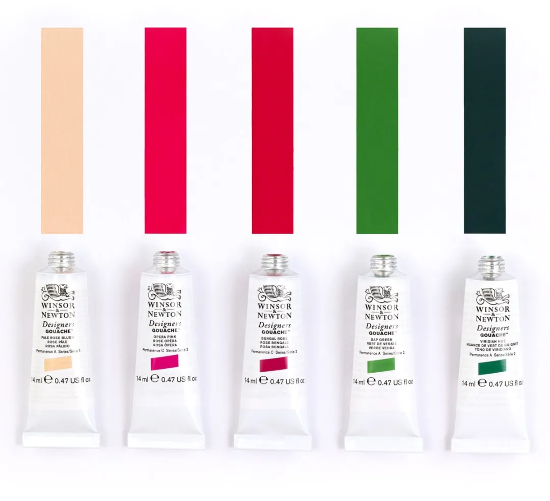 Winsor & Newton Designer Gouache Botanical Set 5x14ml - 70ml