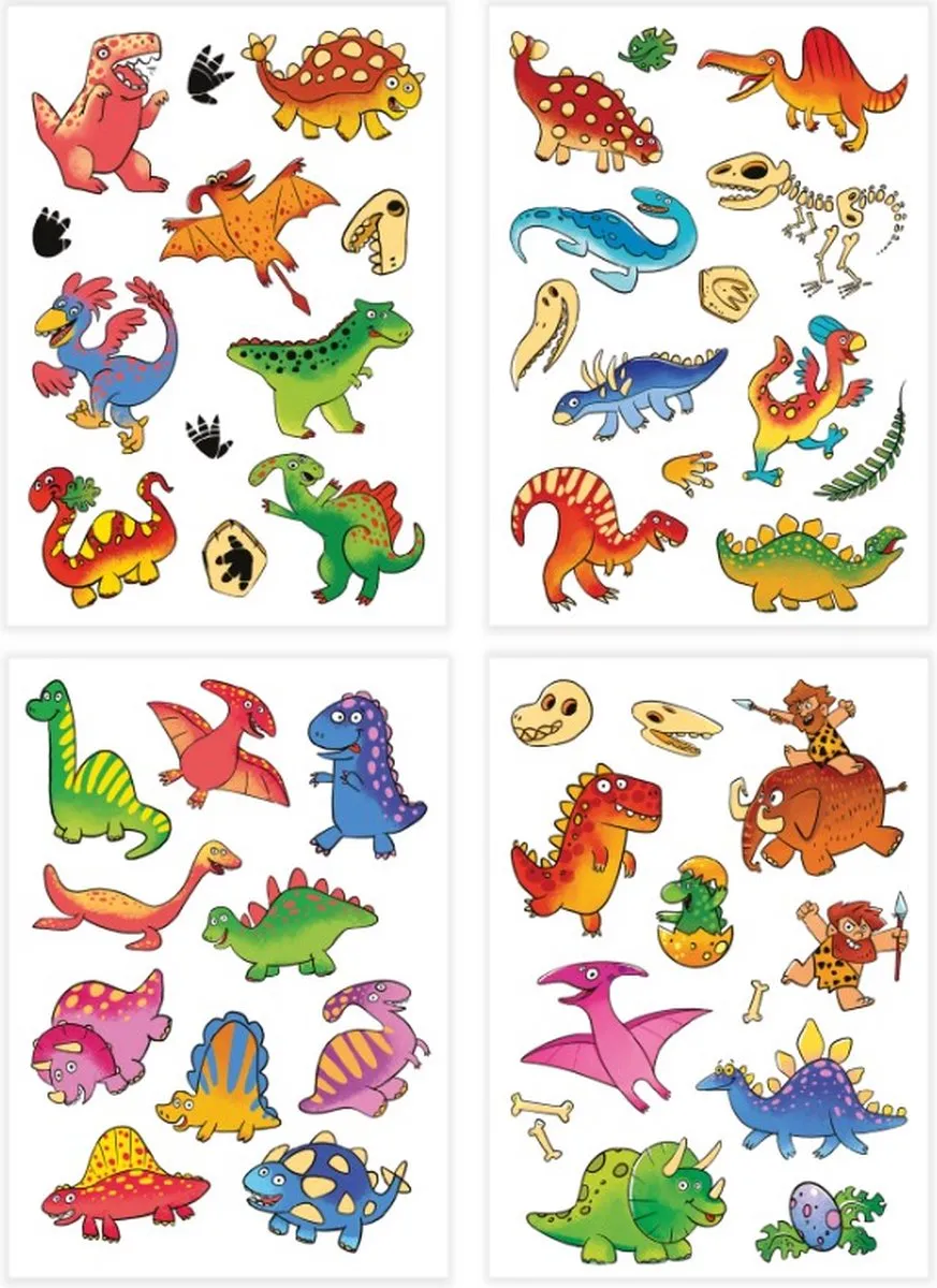 Dodo Toys Dino Tattoos - 50 Stuks