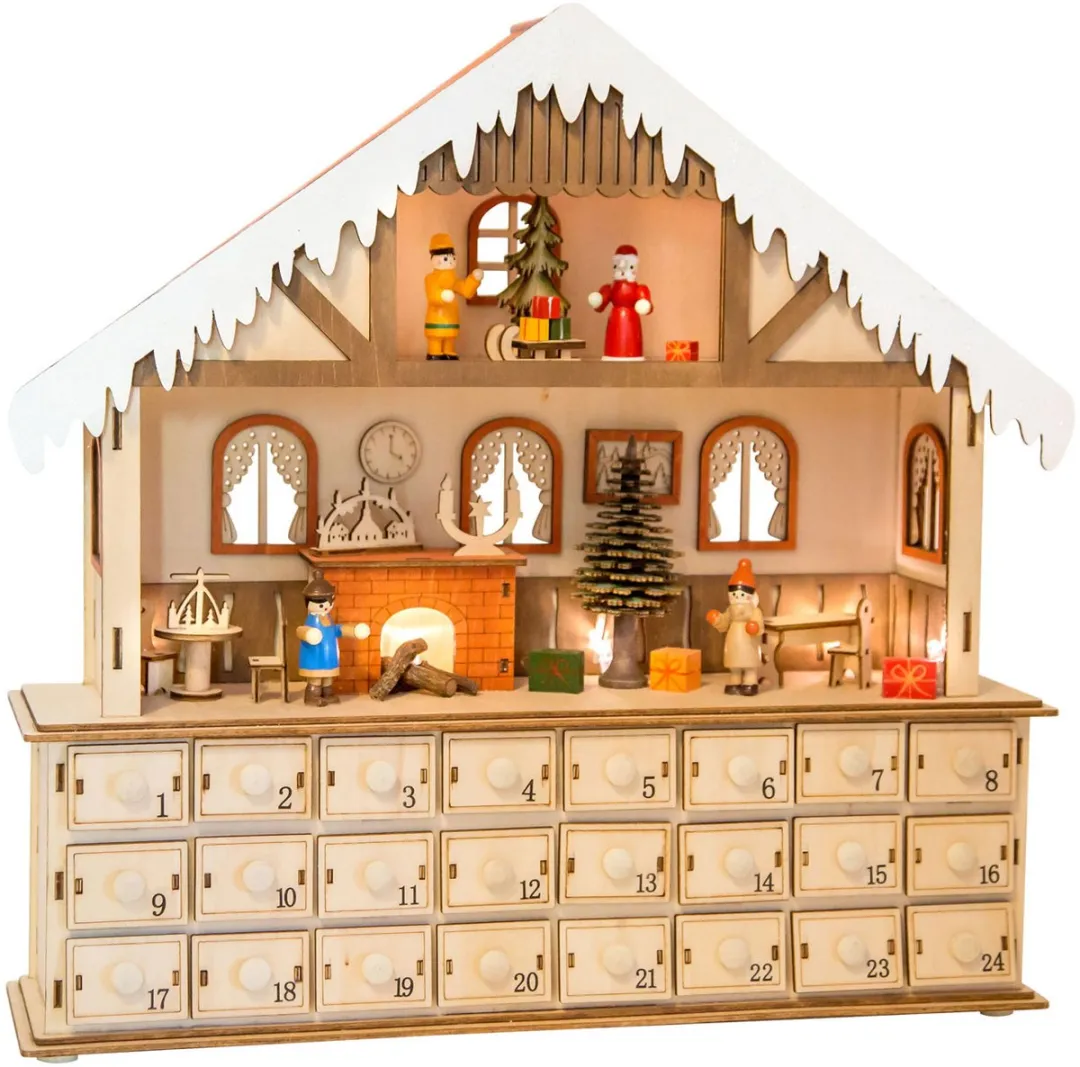 Small Foot Houten Adventskalender Woonkamer