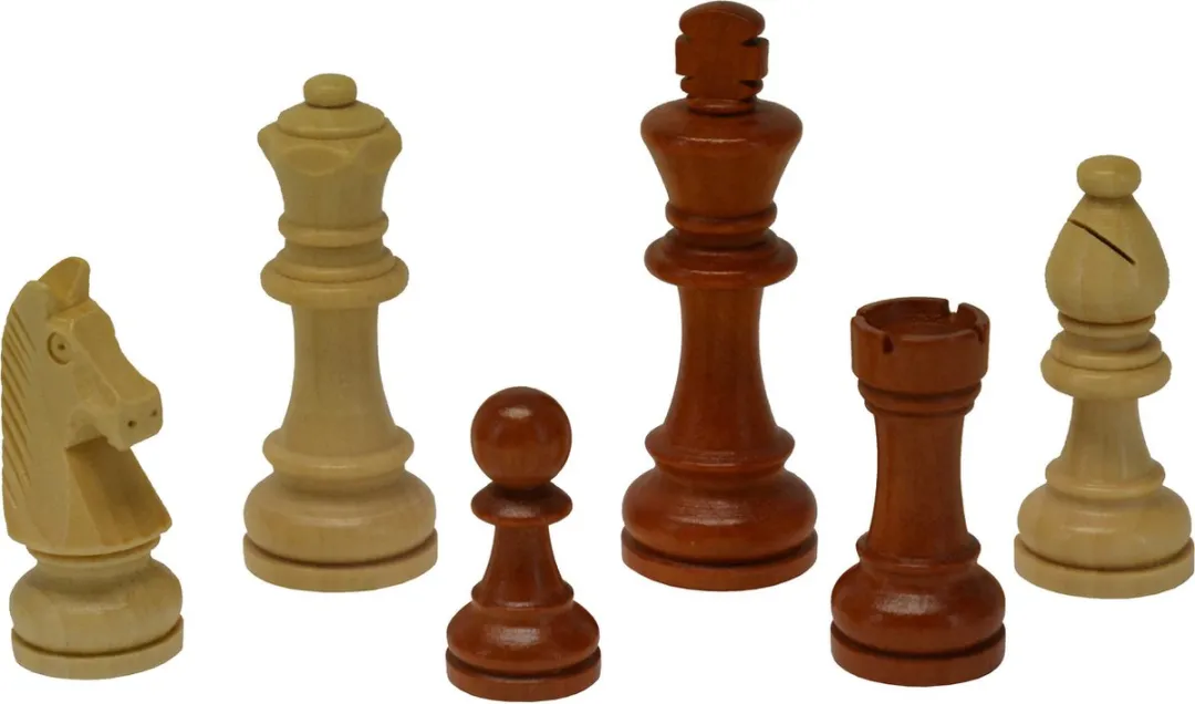 HOT Games Schaakstukken Staunton Maat 5 - 32 Stuks - Bruin