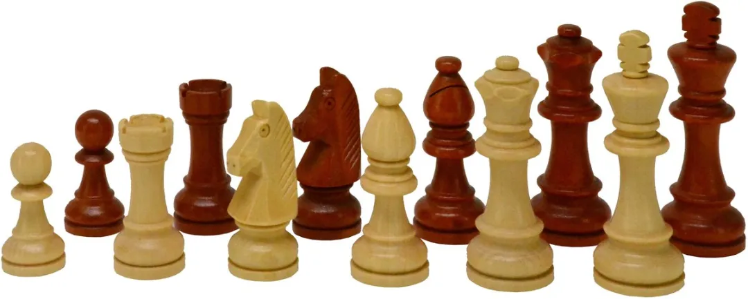 HOT Games Schaakstukken Staunton Maat 5 - 32 Stuks - Bruin