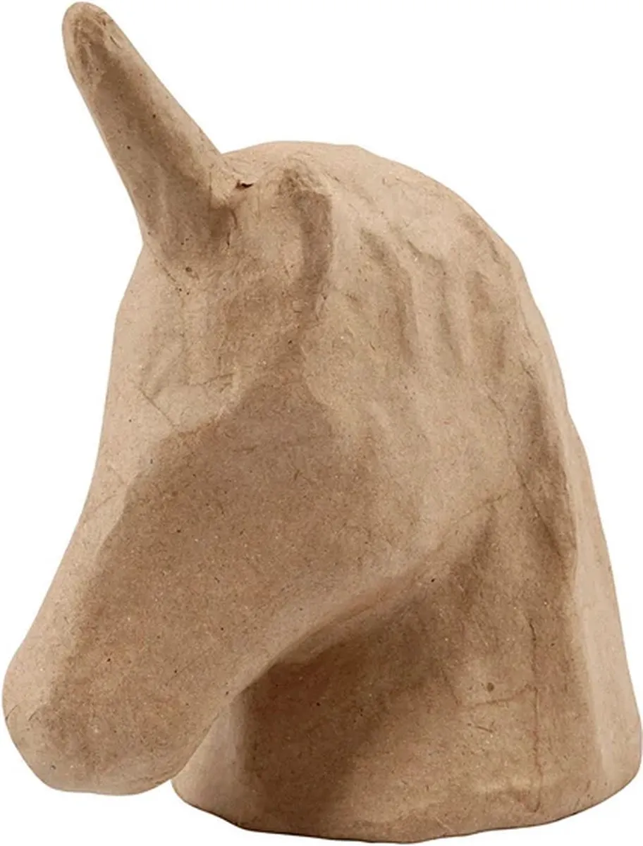 Creativ Company Papier Maché Trofee Eenhoorn - Multicolor