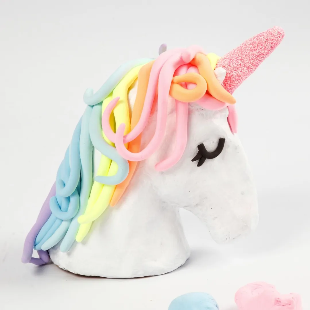 Creativ Company Papier Maché Trofee Eenhoorn - Multicolor