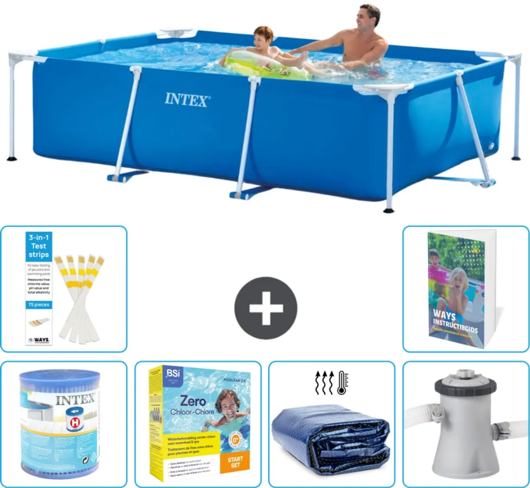 Intex Rechthoekig Frame Zwembad 260x160cm
