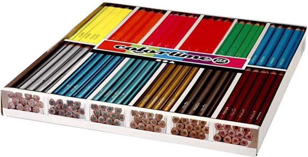 Colortime Neon+Metallic Kleurpotloden 144 Stuks