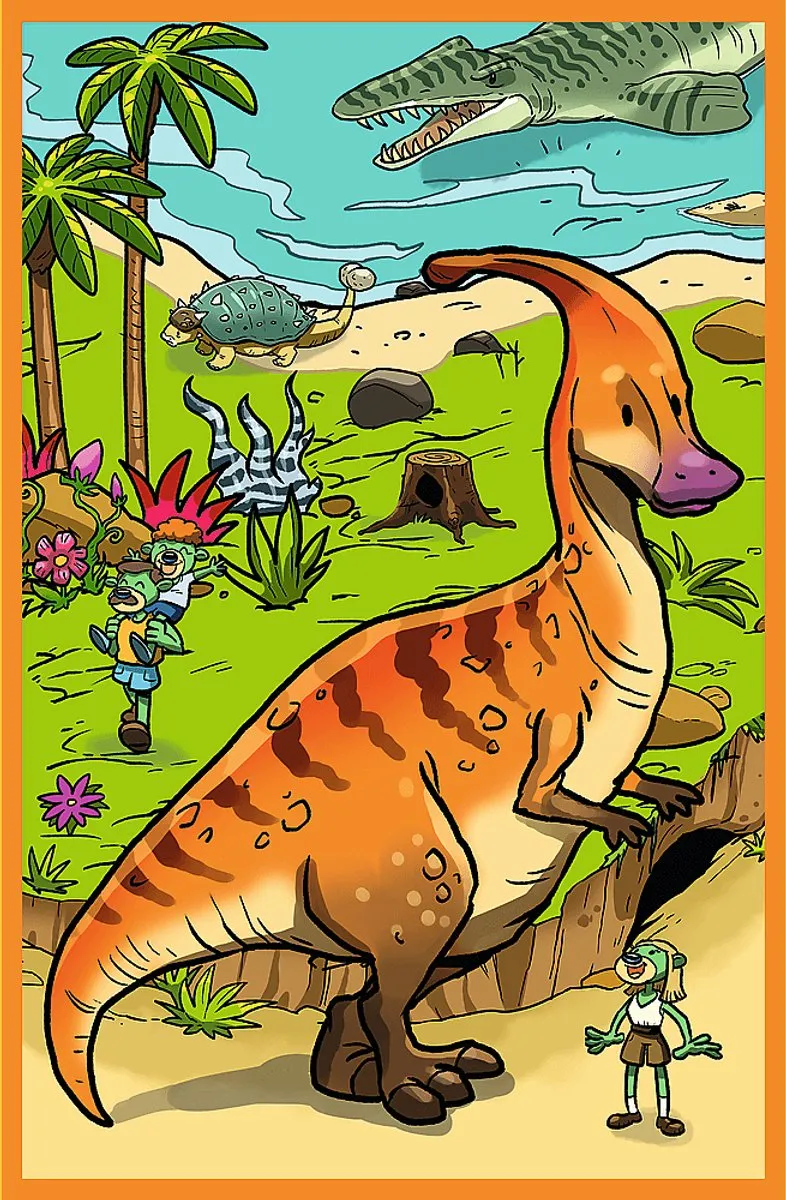 Trefl Dinosauriërs 34888 Puzzel - 80 Stuks - Meerkleurig