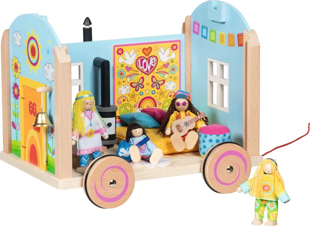 Goki Caravan Spirit Poppenhuis - Multicolor