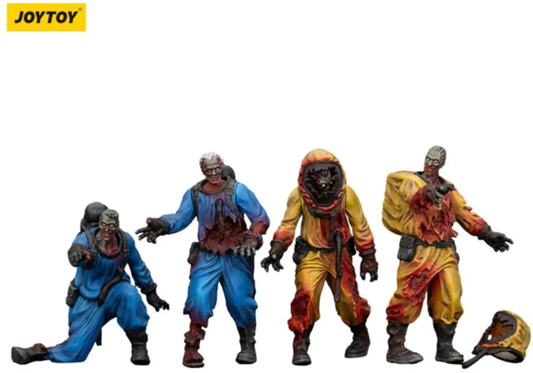 Joy Toy Zombie Dark Source Action Figuur 4-Pack JT01550