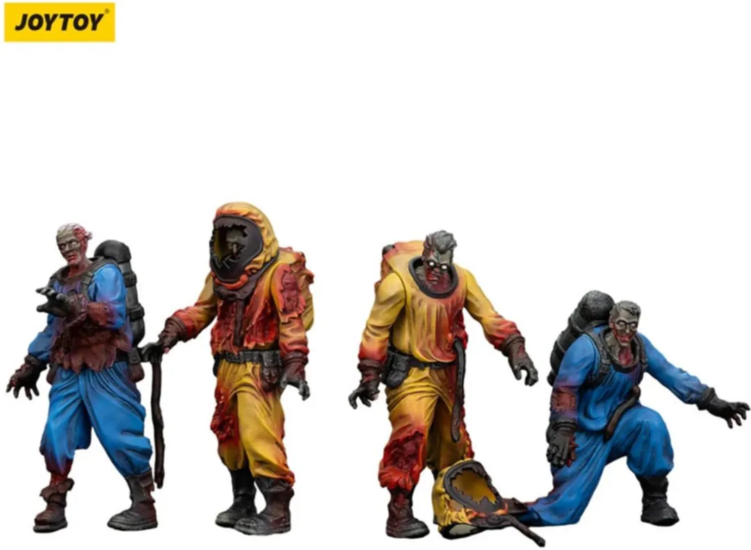 Joy Toy Zombie Dark Source Action Figuur 4-Pack JT01550 - Multi - afbeelding 6 van 6