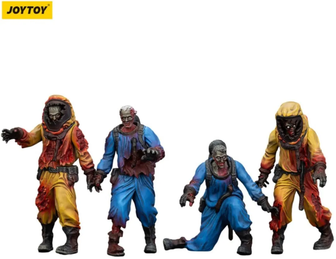 Joy Toy Zombie Dark Source Action Figuur 4-Pack JT01550 - Multi
