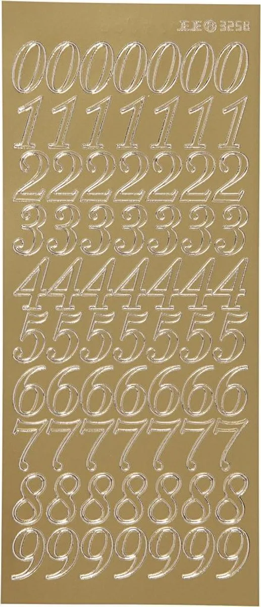 Creativ Company Goud Cijfers Stickers