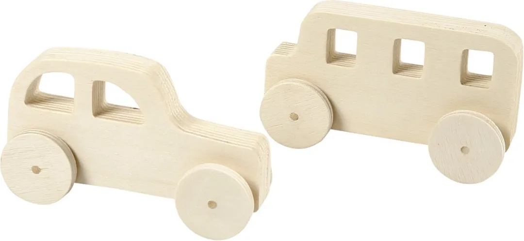 Creativ Company Creotime Auto's Hout 12x6cm