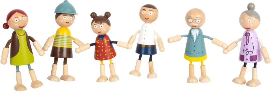 Small Foot Houten Poppenhuis Familie Buigbaar