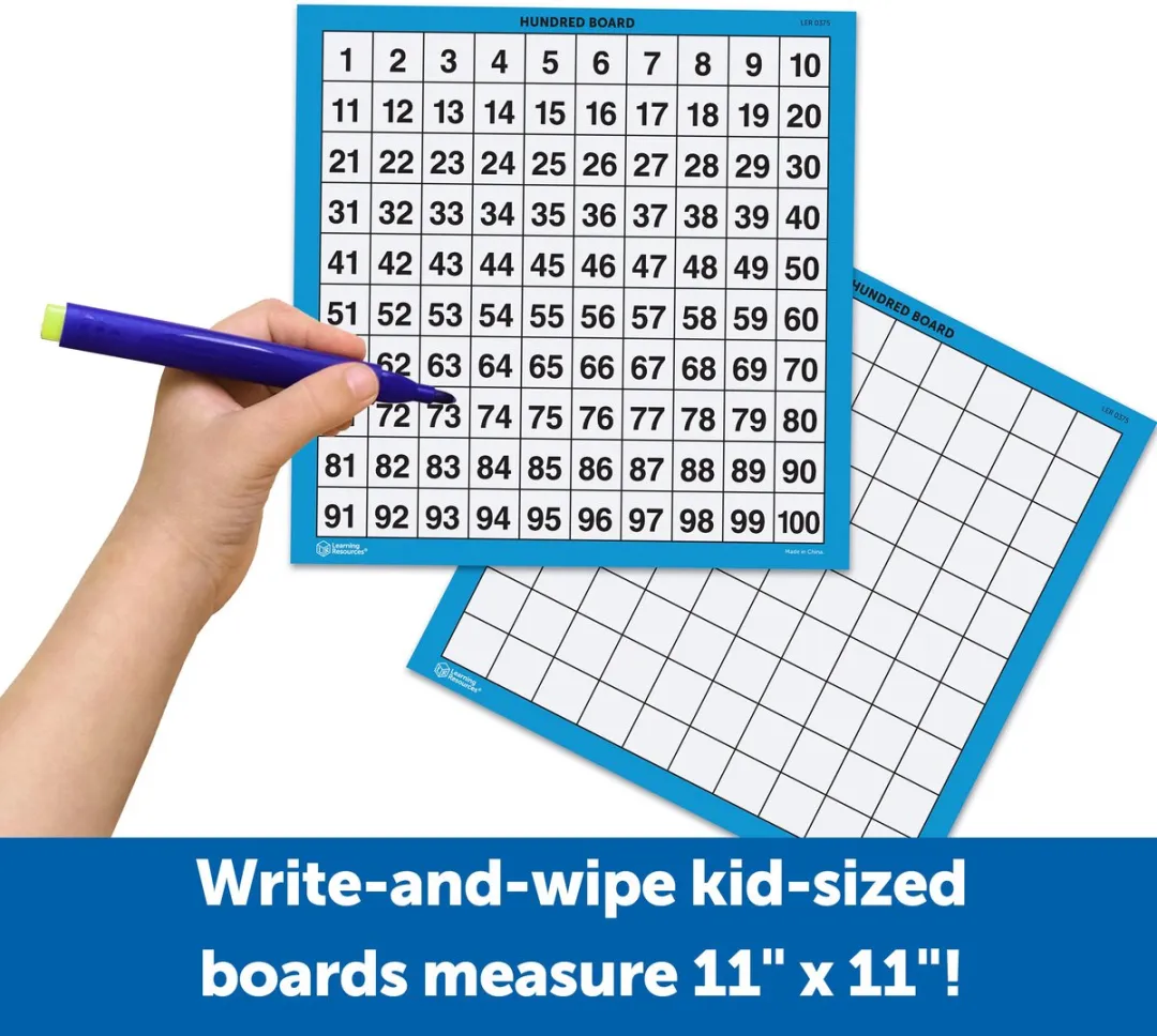 Learning Resources Honderdplanken Set 10-delig - Multicolor