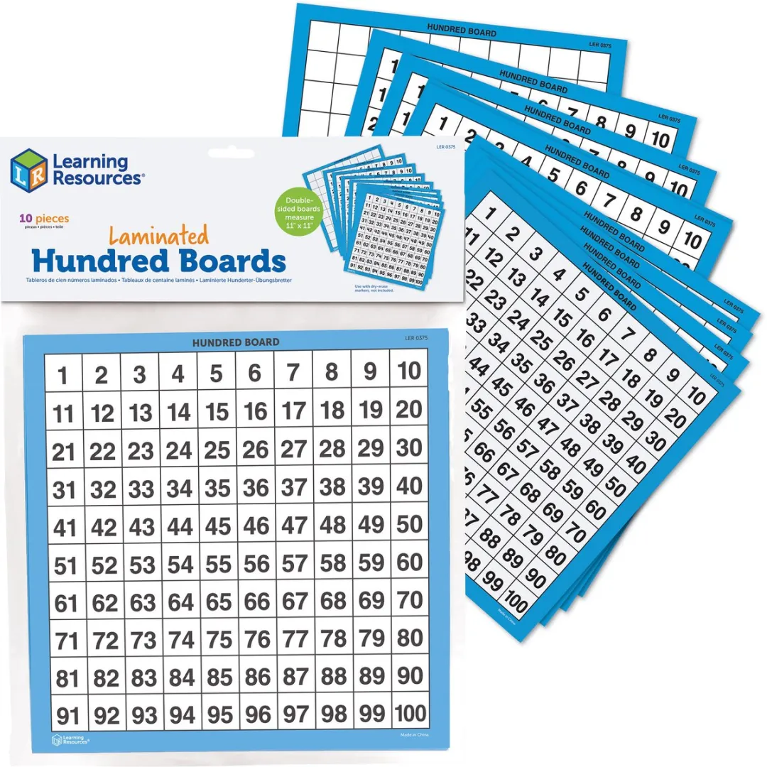 Learning Resources Honderdplanken Set 10-delig